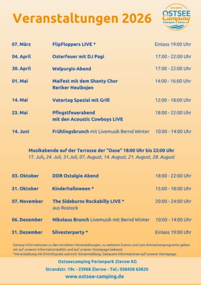 Events 2025 2026